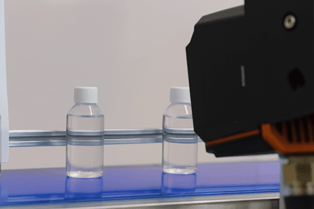 Case study: Bottle Level Inspection – Non-contact vision-based inspection to guarantee correct liquid level in every bottle, ensuring regulatory compliance.